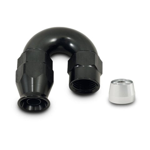 Vibrant -6AN 180 Degree Elbow Hose End Fitting for PTFE Lined Hose (28806)