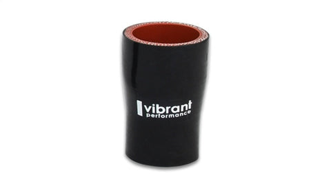 Vibrant 4 Ply Reducer Coupling - 1in x 1.25in x 3in Long - BLACK (2920)