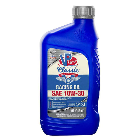 VP Racing Fuels SAW 10W-30 Classic Non Syn Racing Oil - 1 Quart (2678)