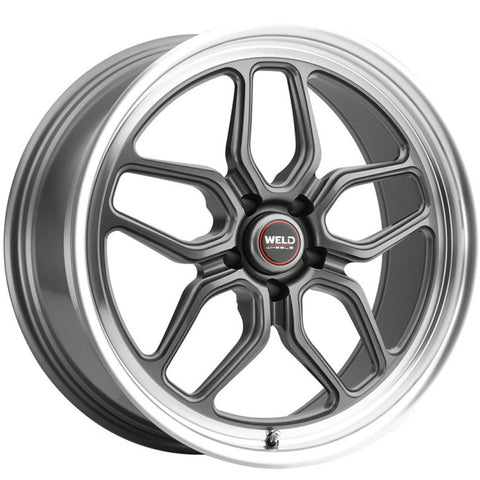 Weld Wheels Laguna Gunmetal with a Polished Lip 20x10.5 | 5x115 (S10800590P20)