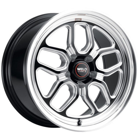 Weld Wheels Laguna Drag Gloss Black with Milled Spoke Windows and a Polished Lip 17x10 | 5x114.3 (S15270067P50)