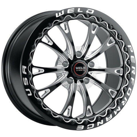 Weld Wheels Belmont Beadlock Gloss Black with Milled Spoke Windows and a Real Beadlock 18x10 | 5x120 (S90880022P45)