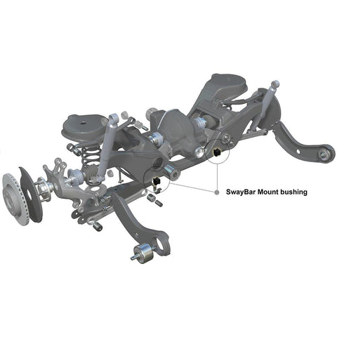 Whiteline Rear Sway Bar Mount Bushing Kit | Multiple Audi/Volkswagen Fitments (W23676/7)