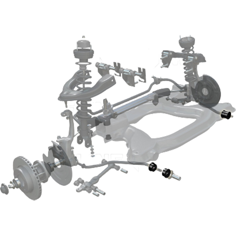 Whiteline Front Strut Rod To Chassis Bushing Kit | 1989-1993 Nissan Skyline (KCA332)