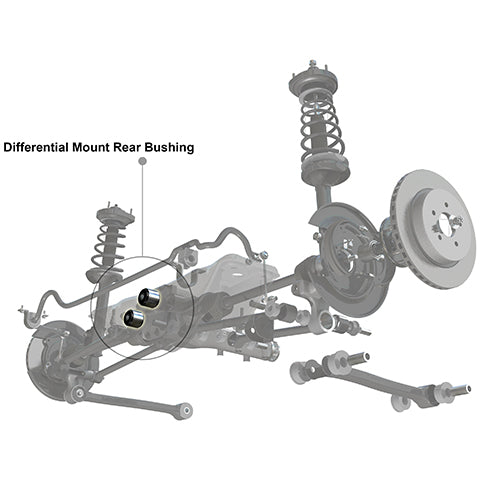 Whiteline Rear Differential Mount Inserts | 2003-2006 Mitsubishi Evo 8/9 (W92956)
