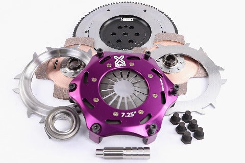 XClutch Twin Sprung Ceramic Clutch Kit | 1990-1999 Mitsubishi Eclipse/Eagle Talon, 1994-1996 Mitsubishi Evo 2/3, and 1991-1992 Mitsubishi Galant VR-4 (XKMI18525-2B)
