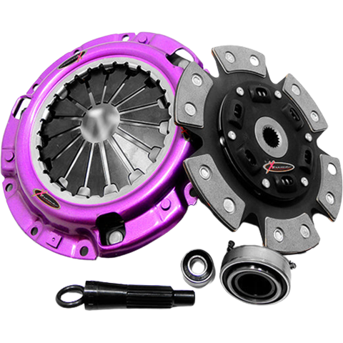 XClutch Stage 2 Single Sprung Ceramic Clutch Kit | 1990-1999 Mitsubishi Eclipse/Eagle Talon/Plymouth Laser, 1994-1996 Mitsubishi Evo 2, and 1991-1999 Mitsubishi 3000GT/Dodge Stealth (XKMI23014-1B)