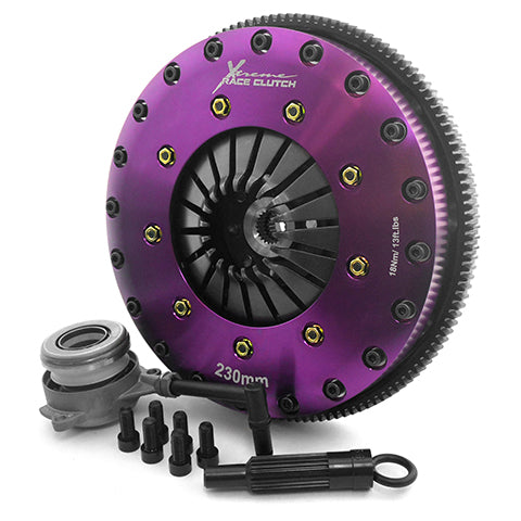 XClutch Twin Carbon Blade Clutch Kit | 2006-2013 Audi A3, 2010-2013 Volkswagen Golf R, and 2005-2007 Volkswagen GTI (XKVW23696-2P)