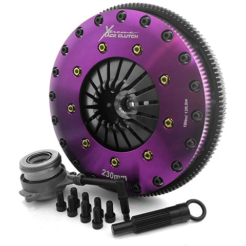 XClutch Twin Solid Ceramic Clutch Kit | 2015-2022 Volkswagen Golf R, 2014-2017 Volkswagen Golf GTI, and 2019-2022 Volkswagen Jetta (XKVW23698-2E)