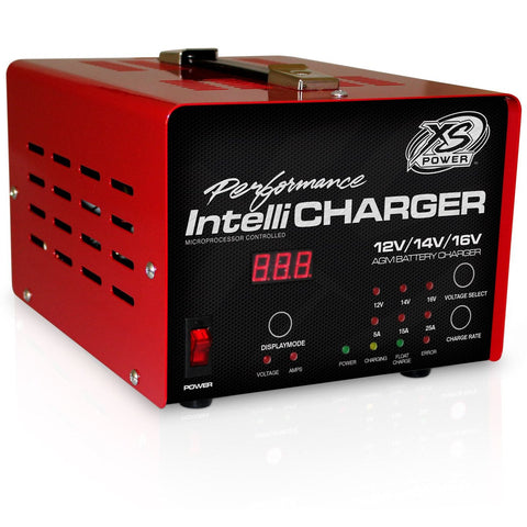 XS Power 12/14/16 Volt IntelliCharger LED indicators plus Digital Voltage/Amperage Gauge (1005)