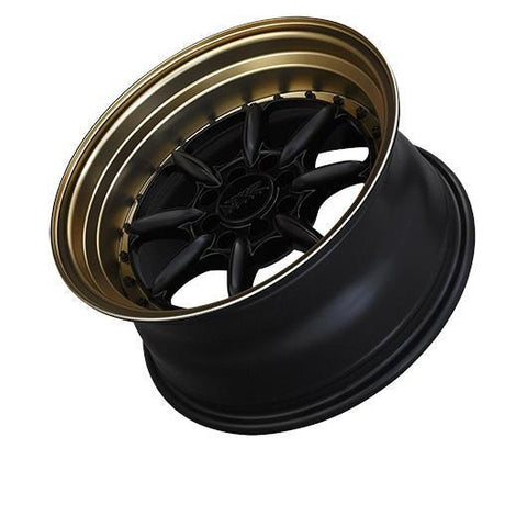 XXR 002.5 "The Saga" 4x100/114.3 16" Flat Black / Bronze Lip Wheels