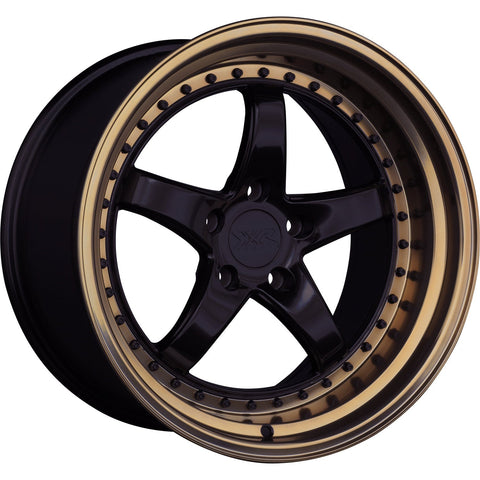 XXR Model 565 5x114.3 18" Wheels in Black with a Bronze Lip