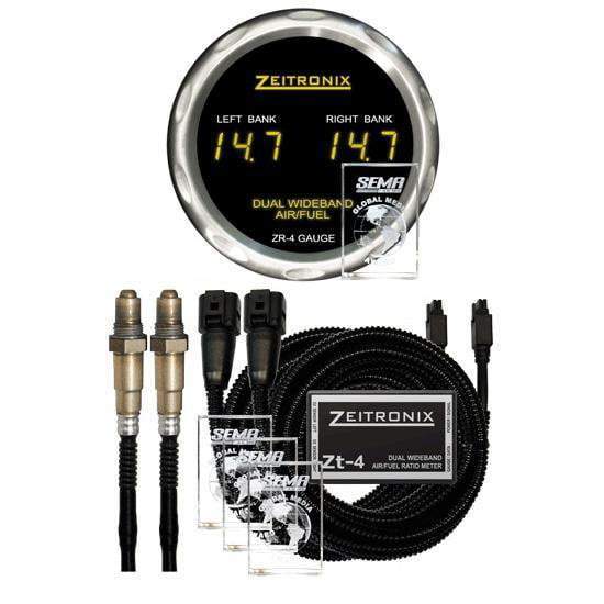 Zeitronix ZT-4+ZR-4 Dual Wideband AFR Meter & Gauge Bundle | V6/V8